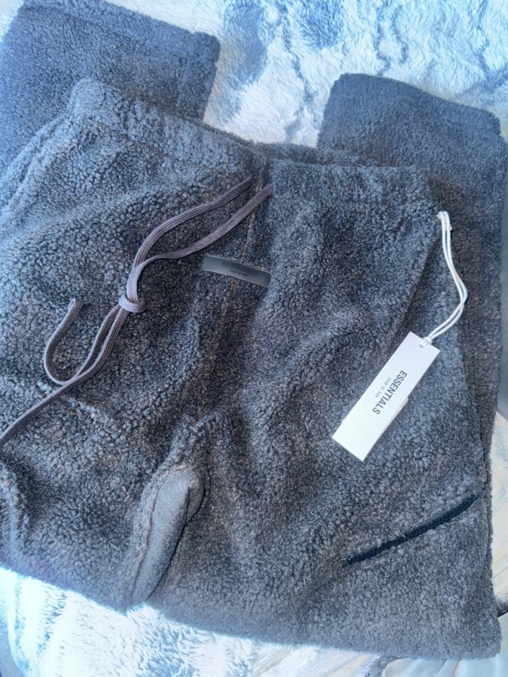 Essentials Sherpa Joggers - Charcoal Gray